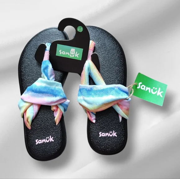 Sanuk Shoes Sanuk Y Yoga Sling Burst Rainbow Tie Dye